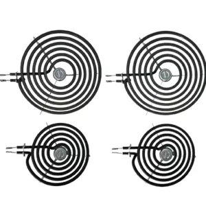 Whirlpool Range Coil Surface Element 4 Pack - W11371990 or W11199519, Replaces: W11199518 W11199518 W11255551 W11255552