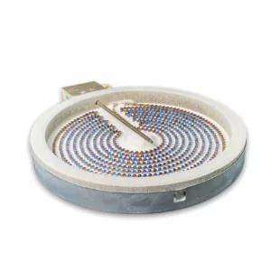 G.E Range Ceramic Surface Burner  - WS01F01174 or WB30T10045,  REPLACES: 205C2307P003 WB30K5031 WB30M275 WB30T10007 WB30T10045 WG02F04081 EAP11772323 PS11772323 PD00001351